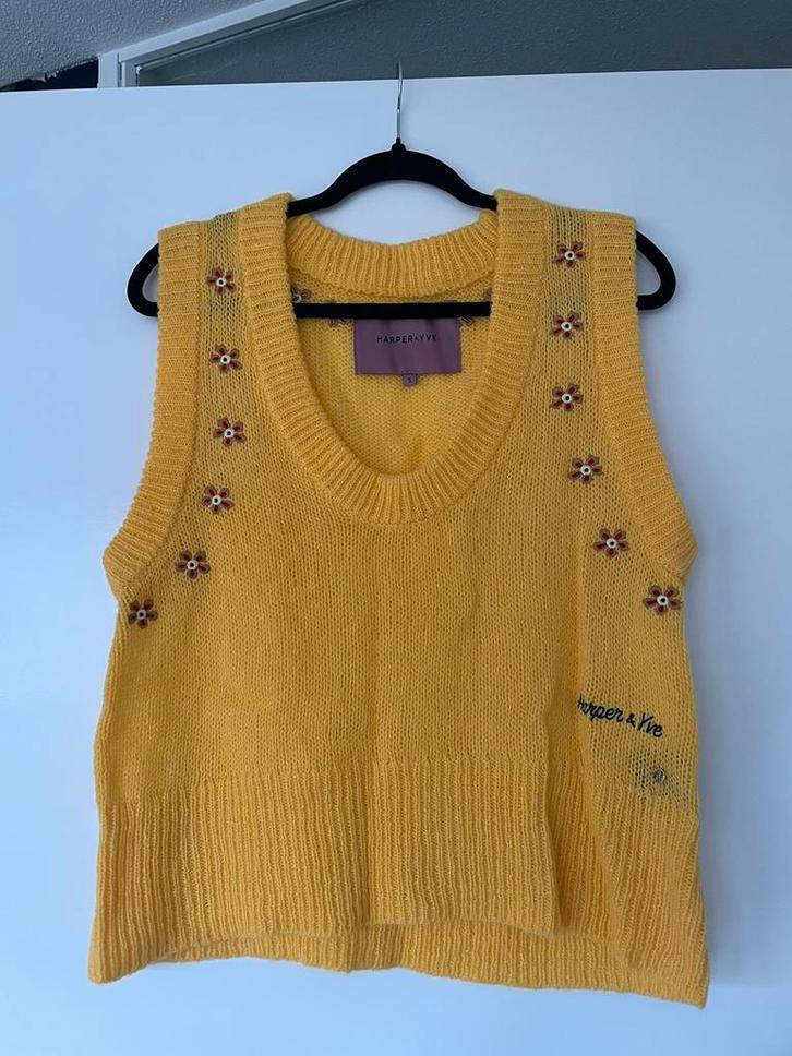 harper & yve spencer geel maat s/36, Kleding | Dames, Tops, Zo goed als nieuw, Maat 36 (S), Geel, Zonder mouw, Verzenden