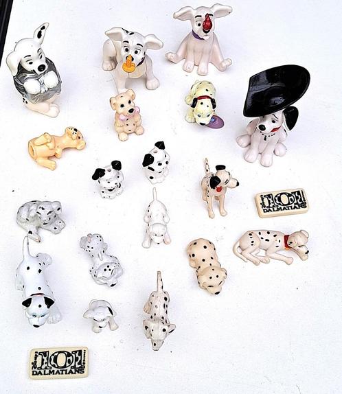 101 dalmatiers 18 stuks van 3 tot 7cm, Verzamelen, Disney, Gebruikt, Beeldje of Figuurtje, Overige figuren, Verzenden