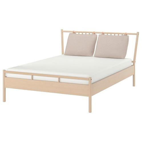 BJÖRKSNÄS
Bed, berken/berkenfineer, 160x200 cm, Huis en Inrichting, Slaapkamer | Bedden, Zo goed als nieuw, Tweepersoons, 160 cm
