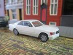 Mercedes Benz C126 500 / 560 SEC facelift - Herpa perlweiss, Hobby en Vrije tijd, Ophalen of Verzenden, Zo goed als nieuw, Auto