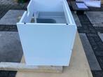 Nieuwe hoogglans witte wastafelonderkast, Ophalen, Nieuw, 100 tot 150 cm, Wastafelkast