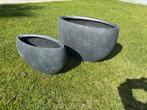 Nieuwe set bloembakken plantenbakken ribbel, Ophalen, Steen, Balkon, Minder dan 60 cm