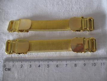 Mouwophouders vintage retro uit de jaren 80 goudkleurig beschikbaar voor biedingen