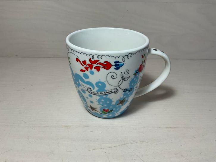 Poekie "No Guts no Glory" Poekie mok beker hoogte 10 cm, Huis en Inrichting, Keuken | Servies, Zo goed als nieuw, Kop(pen) en/of Schotel(s)
