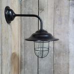 Nieuwe zwarte landelijke stallamp buitenlamp gepoedercoat, Verzenden, Nieuw, Glas