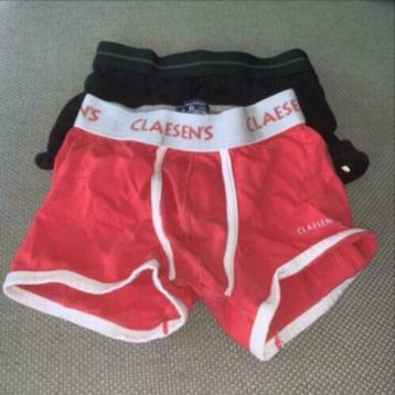 2 onderbroeken 116 ondergoed boxershorts boxers 1x claesen's