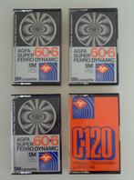 4 Agfa Gevaert Super Ferro Dynamic, Low Noise cassette C60+6, Verzenden, Gebruikt, 1 bandje, Origineel