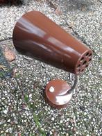 Vintage bureaulamp buigzame hals uit de jaren 60 / 70, Gebruikt, Vintage, Ophalen of Verzenden, Metaal