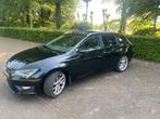 Seat Leon fr st 1.4 | Navi/pano/stoelverw/clima/cruise, Auto's, Seat, Zwart, 4 cilinders, Leon, Leder en Stof