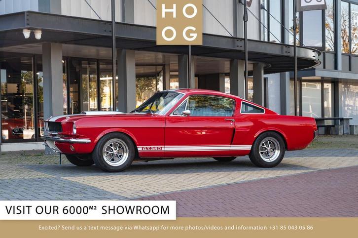 Ford Mustang Shelby GT350 Fastback Re-Creation (bj 1965), Auto's, Oldtimers, Bedrijf, Te koop, Lederen bekleding, Ford, Benzine