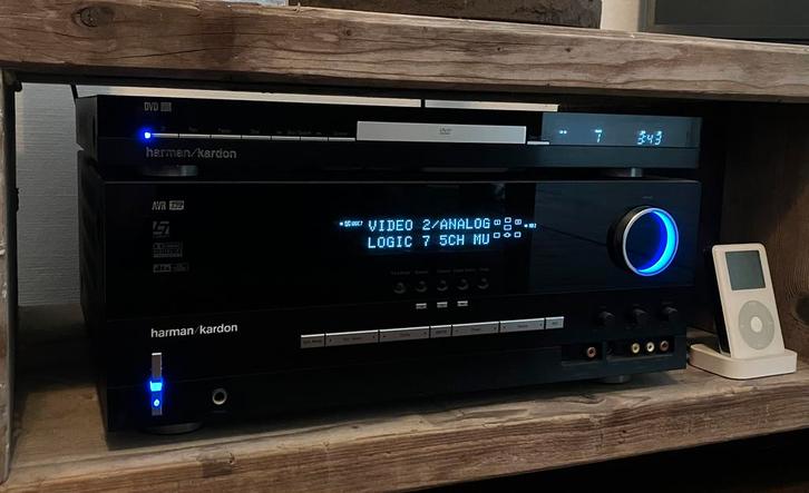 Harman Kardon AVR 135, 5.1 Receiver met dvd/cd-speler, Audio, Tv en Foto, Home Cinema-sets, Zo goed als nieuw, 70 watt of meer