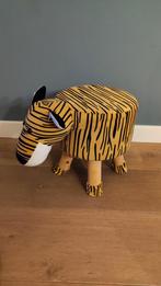 Tijger Poef / Krukje, Ophalen, Minder dan 50 cm, Rond, Minder dan 50 cm