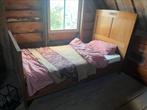 Antiek bed met lattenbodem en matras, Ophalen