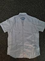 Gstar heren hemd/blouse L, Ophalen of Verzenden, Zo goed als nieuw, Blauw