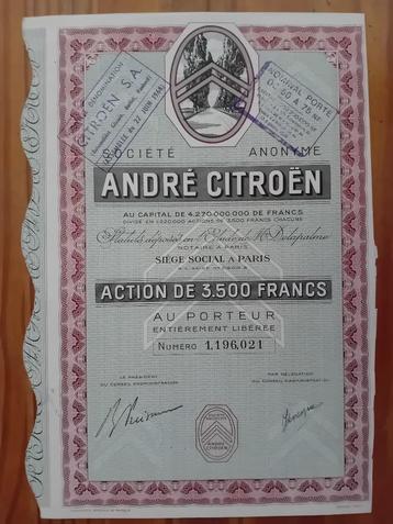 André Citroën beschikbaar voor biedingen
