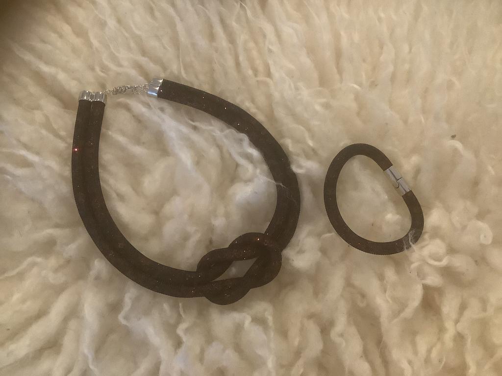 Nieuw van Swarovski ketting en armband, Ophalen of Verzenden, Nieuw, Sieraad of Horloge