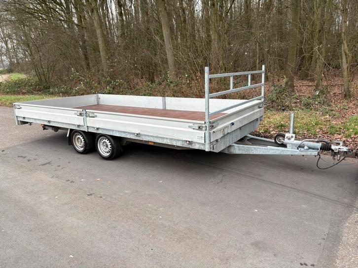 HAPERT INDUSTRIËLE XXL BREDE TRAILER 3500 KG., Auto diversen, Aanhangers en Bagagewagens, Gebruikt, Ophalen