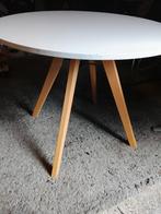 Mooie eettafel met houten onderstel, Huis en Inrichting, Tafels | Statafels, Ophalen of Verzenden, Zo goed als nieuw