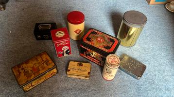 Vintage blikken van oa douwe egberts, droste en zwitsal beschikbaar voor biedingen