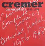 JAN CREMER - ZIJN GRAFFIEK EN PRINTS VAN 1956-1998, Verzenden, Nieuw, Pierre Restany, Schilder- en Tekenkunst