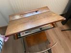 Oud charmant schooltafeltje met stoel, Ophalen, Gebruikt, Bureau