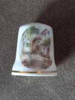 Mooi vingerhoedje met opdruk huis, Ophalen of Verzenden, Gebruikt