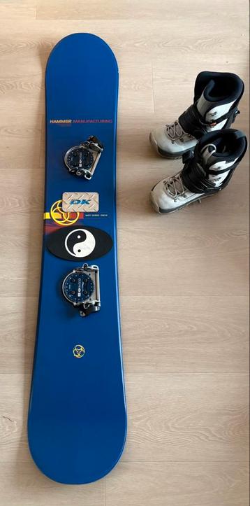 Hammer Snowboard 158 + Emery bindingen + Emery boots maat 40 beschikbaar voor biedingen