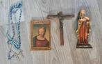Jesus God Maria beeld ketting lijstje rozenkrans alles zgan, Ophalen of Verzenden, Zo goed als nieuw