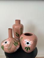 Set van 3 decoratieve vazen, Overige kleuren, Aardewerk of Porselein, Ophalen of Verzenden, Zo goed als nieuw