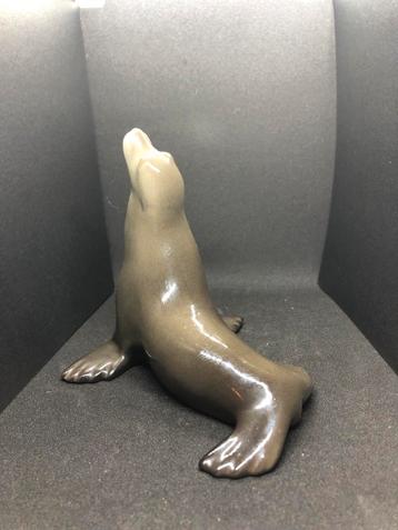 Lomonosov Zeehond USSR Vintage Porselein Beeld beschikbaar voor biedingen