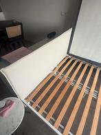 IKEA Kleppstad Bed 140x200 - Beige, Afwasbaar Hoofdbord, Huis en Inrichting, Ophalen, Gebruikt, Beige, 140 cm