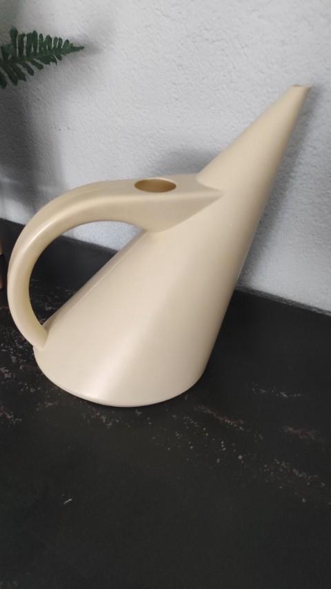 Vintage gieter cremewit Elho, Tuin en Terras, Gieters, Gebruikt, Kunststof, Ophalen of Verzenden