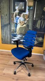 Nette ergonomische bureaustoel met verstelbare armsteunen, Blauw, Ergonomisch, Ophalen of Verzenden, Bureaustoel