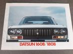 folder Datsun 160 B - 180 B Nederlands 1974, Zo goed als nieuw, Nissan, Datsun, Ophalen of Verzenden