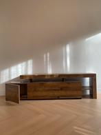 Tv Meubel hout met LED, Huis en Inrichting, Kasten | Televisiemeubels, Ophalen, Nieuw, 25 tot 50 cm, Minder dan 100 cm