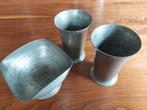 Vintage Tinnen Bekers F.H. Töllenaar Buiksloot, Ophalen of Verzenden