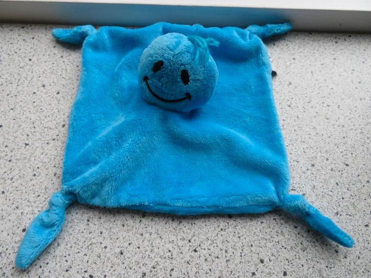 Knuffeldoek Daatje van DA Drogist Daatjes blauw velours, Kinderen en Baby's, Speelgoed | Knuffels en Pluche, Zo goed als nieuw