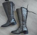 J.J.F.W. Antraciet Leren Laarzen maat 37, Hoge laarzen, J.J.Footwear, Ophalen of Verzenden, Zo goed als nieuw