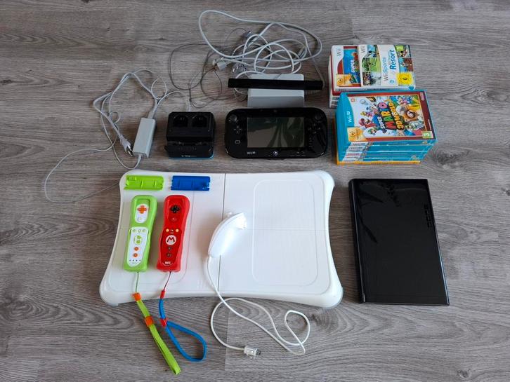 Wii U compleet met Spellen & Accessoires oa Mario games, Spelcomputers en Games, Spelcomputers | Nintendo Wii U, Zo goed als nieuw