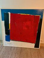Abstract schilderij op canvas van Hans Roos 1992, Ophalen
