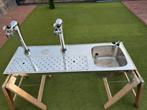 Lekblad, met spoelbak, thuistap, mancave, bar, tapkraan, Hobby en Vrije tijd, Ophalen, Zo goed als nieuw, Overige