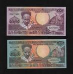 Suriname Setje Bankbiljetten 1986-1988 UNC Biljetten, Postzegels en Munten, Bankbiljetten | Nederland, Ophalen of Verzenden, 100 gulden