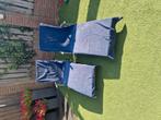 2 verstelbare ligstoelen, Ophalen, Gebruikt, Aluminium, Verstelbaar