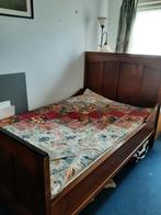 Eiken twijfelaar bed, Ophalen, Gebruikt, Bruin, 190 cm of minder