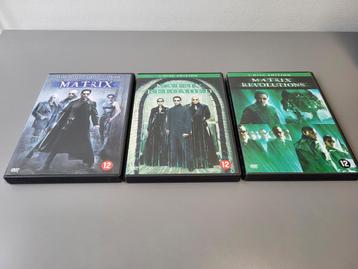 3 DVD The Matrix, Reloaded en Revolutions met Keanu Reeves beschikbaar voor biedingen