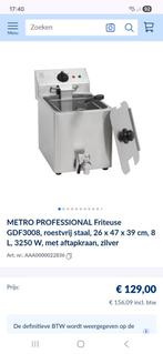 Metro Professional Frituurpan 8L, Ophalen of Verzenden, Gebruikt