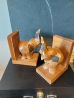 vintage houten boekensteun Olifant, Antiek en Kunst, Kunst | Beelden en Houtsnijwerken, Ophalen of Verzenden