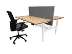 Professional duo zit sta bureau (140), Ophalen, Elektrisch, Nieuw