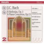 J.C. BACH 6 sinfonias & 6 piano concertos 2 - CD HAEBLER, Cd's en Dvd's, Cd's | Klassiek, Gebruikt, Boxset, Ophalen of Verzenden