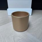 Gouden Bloempot - 12cm, Rond, Binnen, Ophalen of Verzenden, Zo goed als nieuw